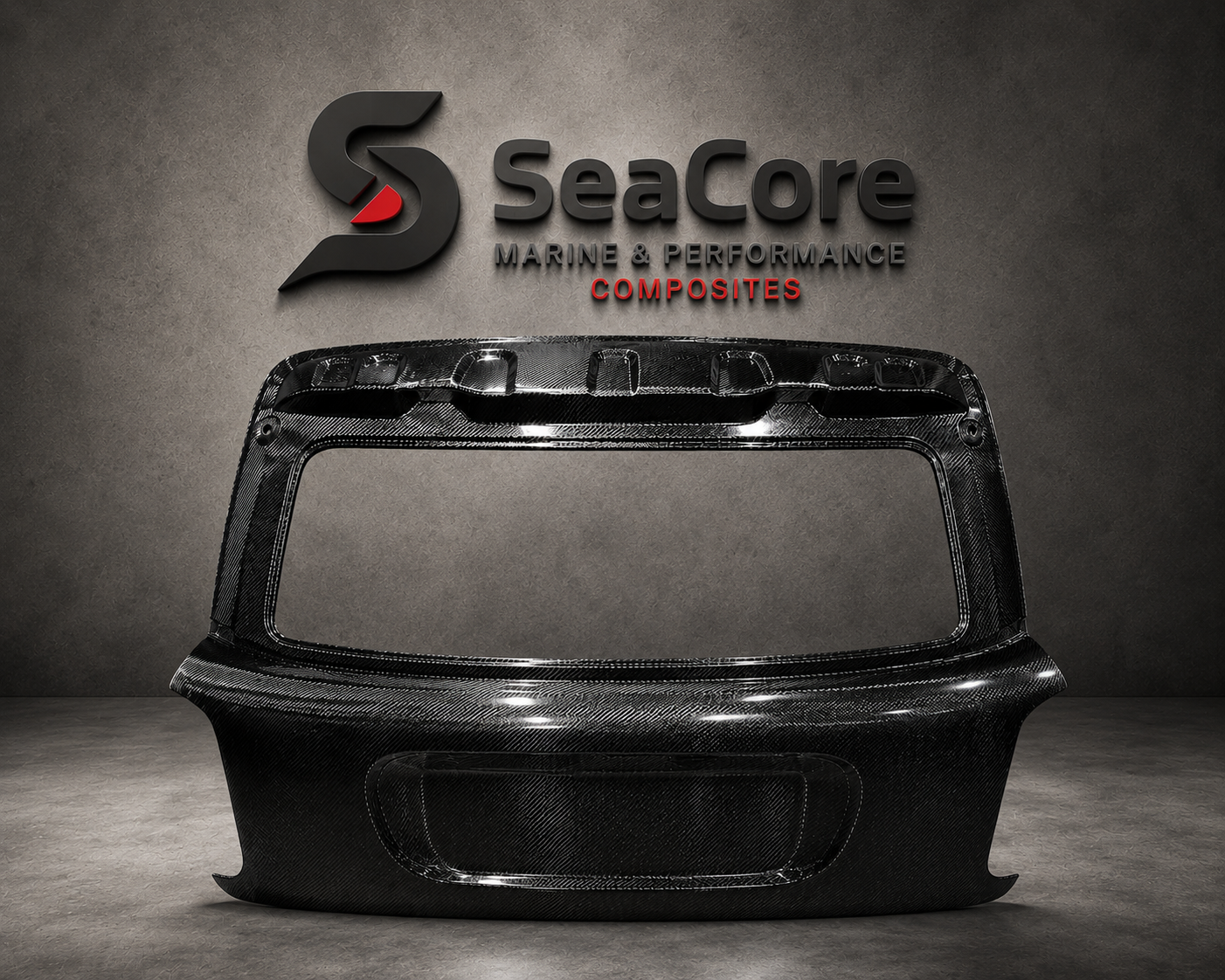 Carbon fibre structural beam manufactured by SeaCore Composites for marine and architectural applications, Gold Coast